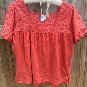 Aventura orange cotton T-shirt
